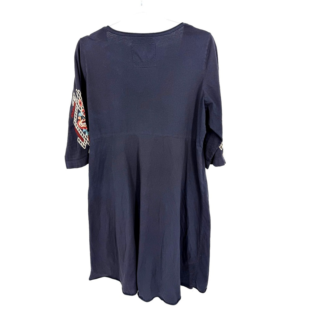 Johnny Was JW Tunic Dress Size 1X Embroidered Quiet Luxury Casual Vibrant - Picture 2 of 8